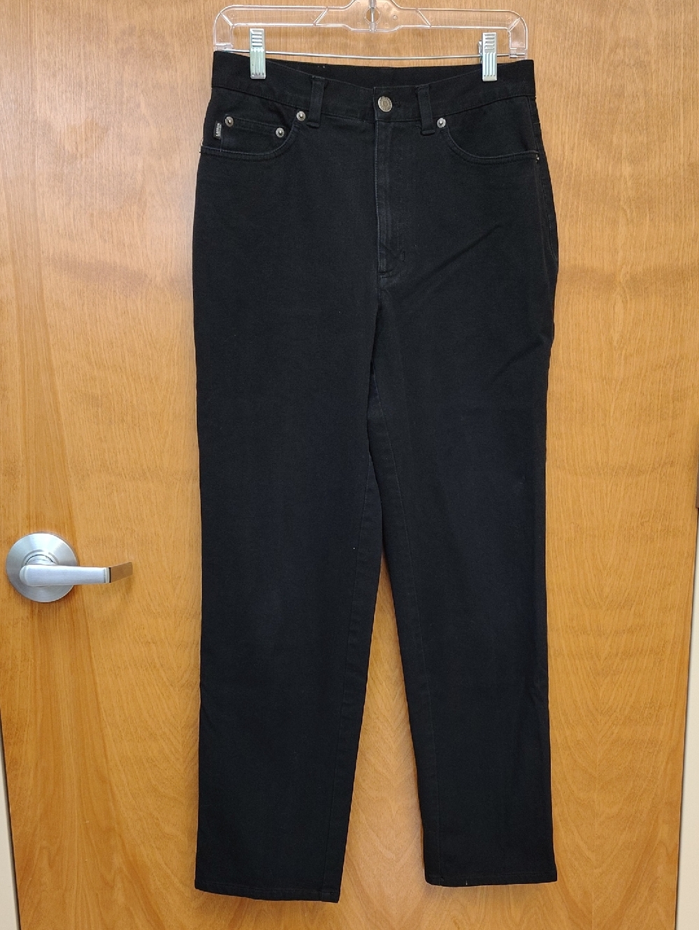 Ralph Lauren High-Rise Straight Black Jeans